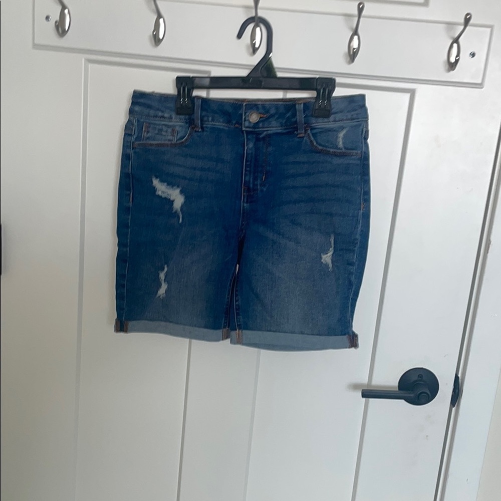 Women's Blue Denim Shorts